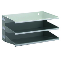 Trieur horizontal 3 compartiments DURABLE - gris