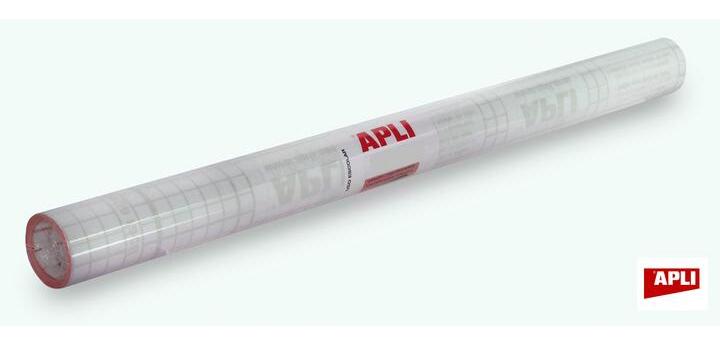 Roll of repositionable adhesive book cover Apli - 0.50 x 5 m - Transparent