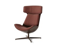 Fauteuil lounge CLEO Bronze - Brique