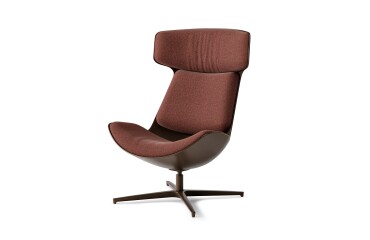 CLEO Loungestoel aluminium onderstel kleur brons