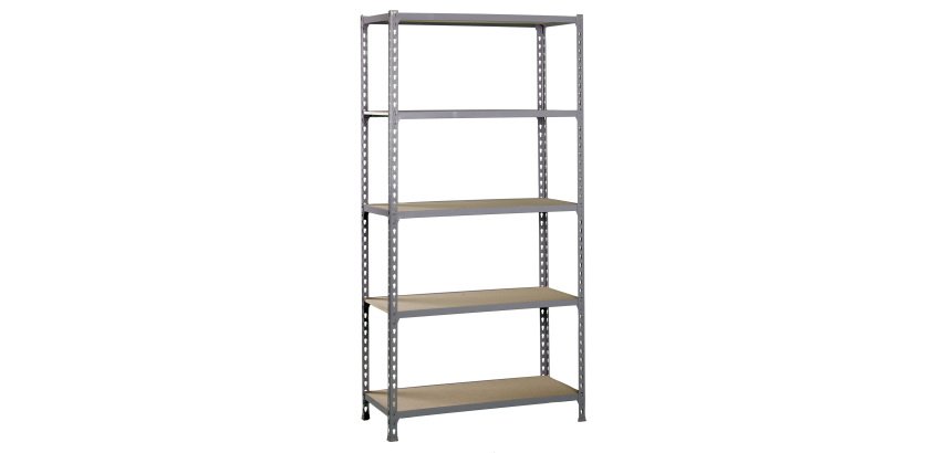 Estantería Simon Rack maderclick mini 5/400 gris/madera 180x80x40