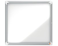Vitrina de exteriores Nobo para 6 hojas A4 con superficie blanca magnética