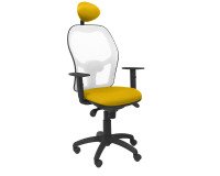 Silla Jorquera malla blanca asiento bali con cabecero fijo
 - Amarillo