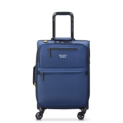 Maubert 2.0 valise cabine extensible 4 doubles roues 55 cm bleu
