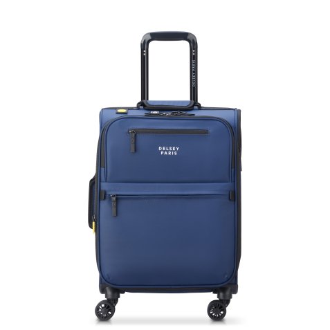 Maubert 2.0 valise cabine extensible 4 doubles roues 55 cm bleu