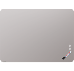 Tableau en verre mat 90x120cm - Warm Grey - Coin Arrondi - Legamaster