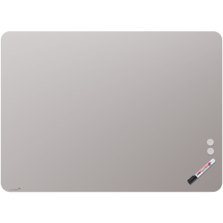 Tableau en verre mat 90x120cm - Warm Grey - Coin Arrondi - Legamaster