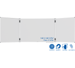 Tableau blanc triptyque émaillé UNITE PLUS 100x150cm - Legamaster