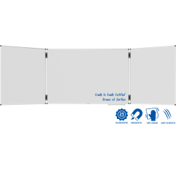 Tableau blanc triptyque émaillé UNITE PLUS 100x150cm - Legamaster