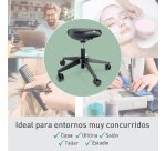 Taburete Leitz Ergo con Ruedas y Asiento Confort