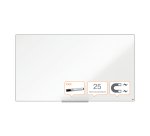 Pizarra magnética de acero vitrificado de formato panorámico Nobo Impression Pro de 1550x870mm