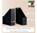 Revistero Leitz Puro, cartón 100% reciclado, pack de 2 - 10 - Negro