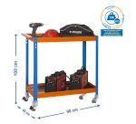 Carro de trabajo SimonWork Wagon 2/400 metálico azul/naranja/galvanizado
