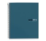 Notebook The Original, Couverture rigide, A5, lignes horizontales, 80 feuilles de 1 couleur, Miquelrius, Océan.
