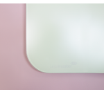 Tableau en verre mat 90x120cm - Sage Green - Coin Arrondi - Legamaster