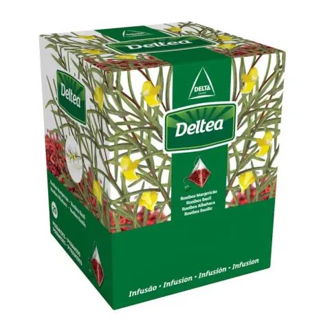 Infusión en Pirámide Rooibos Albahaca Deltea 20 unidades