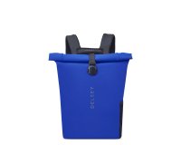 Delsey Turenne - Sac à dos mini roll top bleu électrique