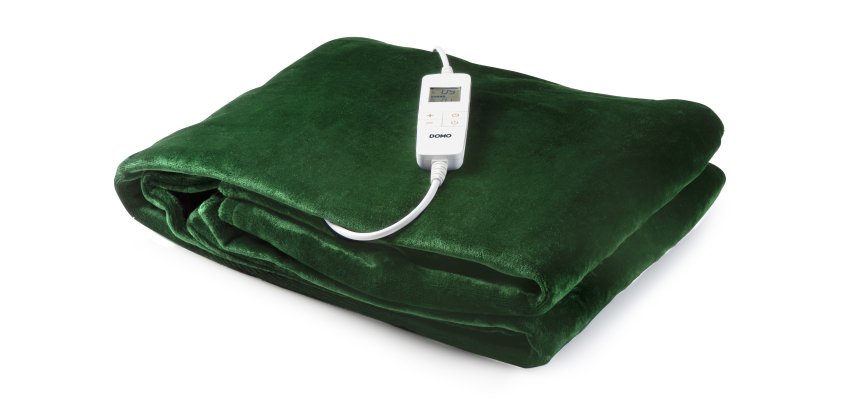 Domo Plaid chauffant électrique - vert - 2P