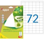 Etiquettes adresses multi-usages recyclées 16 x  22 mm Agipa - Pochette de 1800