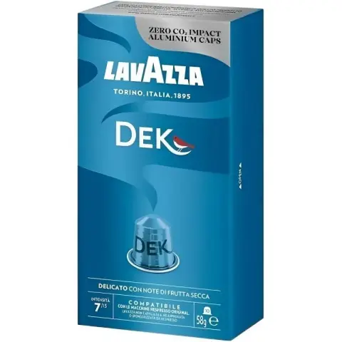 Cápsulas de café descafeinado Lavazza - Paquete de 10 unidades