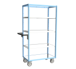 Servante multi-niveaux avec 3 étagères plateau tôle galvanisée 250 kg 850 x 500 mm roue TPE