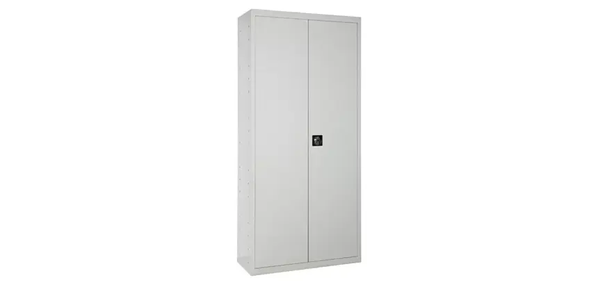 Armario almacén multiuso monoblock-montado Simon Locker 180x80x40 2/4 gris