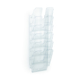 Trieur mural 6 cases Flexiplus Durable A4 portrait incolore