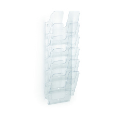 Trieur mural 6 cases Flexiplus Durable A4 portrait incolore