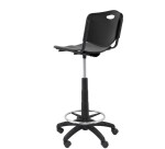 Taburete Robledo PVC negro