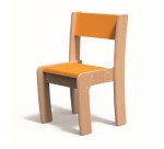 Stapelbare schoolstoel Fabiano Kids in hout - Maat T2 - Kleuterklas