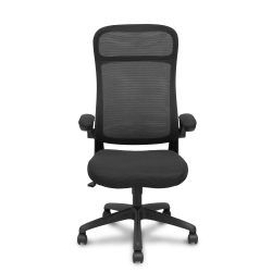 Silla Opti524 respaldo malla negro y asiento tela negro