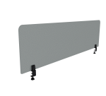 Ecran de séparation acoustique pour bureau Agathe Flexmute - avec fixations à pinces à étau H 50 cm