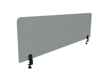 Ecran de séparation acoustique pour bureau Agathe Flexmute - avec fixations à pinces à étau H 50 cm