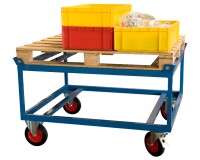 Rouleur de palettes surélevé 500 kg 1200 x 800 mm