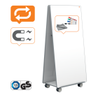 Système de tableaux blancs mobile et collaboratif Move & Meet - 1800x900mm - Nobo