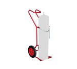 Diable porte-bouteille sans béquille acier 250 kg bavette fixe profondeur 280 mm roue caoutchouc
