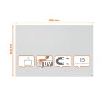 Pizarra magnética sin marco Nobo Infinity 900x600mm