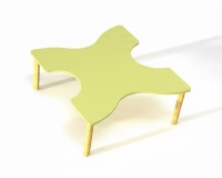 Tafel Fabiano Kids in X-vorm - Maat T1 - Kleuterschool