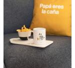 Kit Taza + Calcetines "Papá eres la caña" talla 42-46
