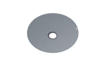 Suspension en cercle acoustique Queen Diamètre 90 cm en PET 12 mm - fixation par câble pour plafonds dur - avec éclairage direct par spot Diamètre 90 cm