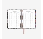 Agenda Anual 2026 "Noir" Semana Vista