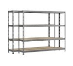 Rayonnage MODULO - Jeu 2 étagères Rack - 4 plateaux