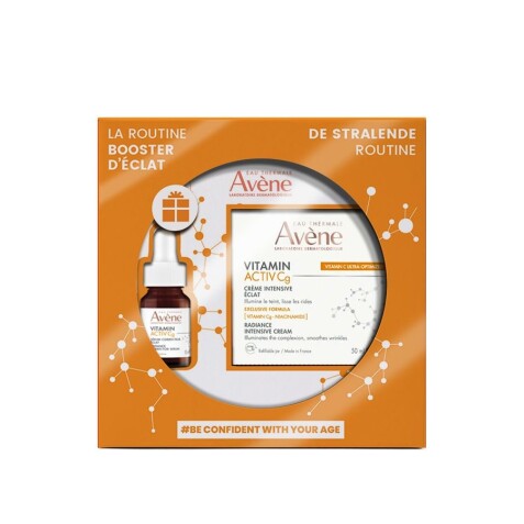 Avene coffret cadeau crème Vitamin Activ Cg éclat intense 50 ml + sérum Vitamin Cg offert