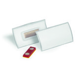 Porte-badge CLICK FOLD avec aimant 40x75 mm - Boîte de 10