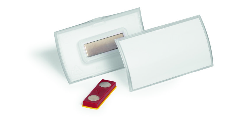 Porte-badge CLICK FOLD avec aimant 40x75 mm - Boîte de 10