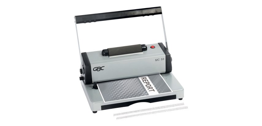 Encuadernadora de Espiral metálica GBC MC59 Capacidad 450 Hojas A4