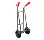 Diable aluminium 200 kg sans patins bavette fixe 280 x 260 mm roue  pneumatique