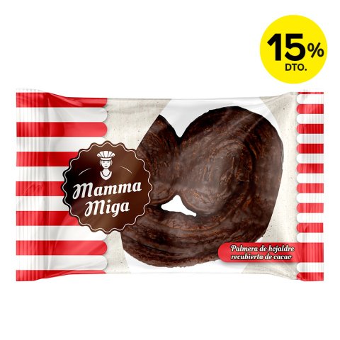 Palmeras de chocolate Mamma Miga- Paquete de 12 unidades