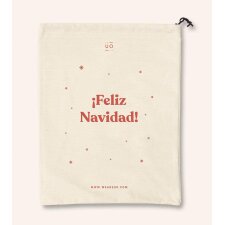 Bolsa tela regalo "¡Feliz Navidad!"
