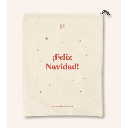 Bolsa tela regalo "¡Feliz Navidad!"
